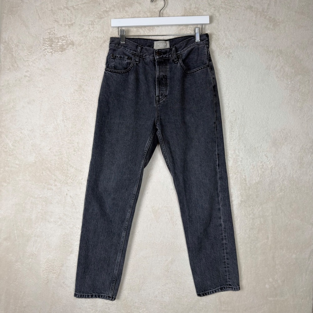 Everlane The 90s Cheeky Jean Washed Black Organic Cotton Denim 27 Ankle Womens
